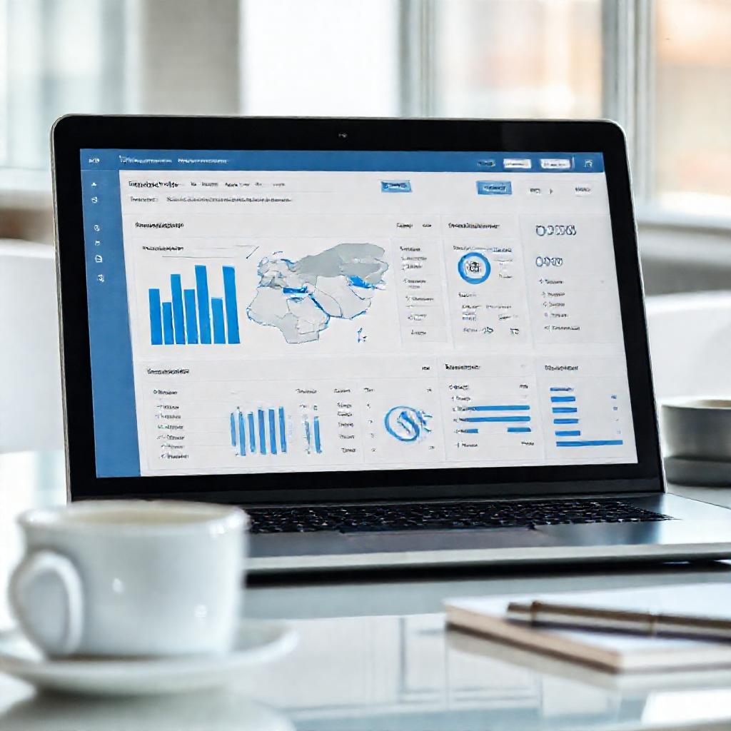 Best B2B data providers UAE - close-up of a data dashboard with Middle East market insights on a laptop